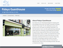 Tablet Screenshot of foleystownhouse.com